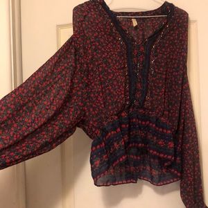 Free people embellished peasant blouse